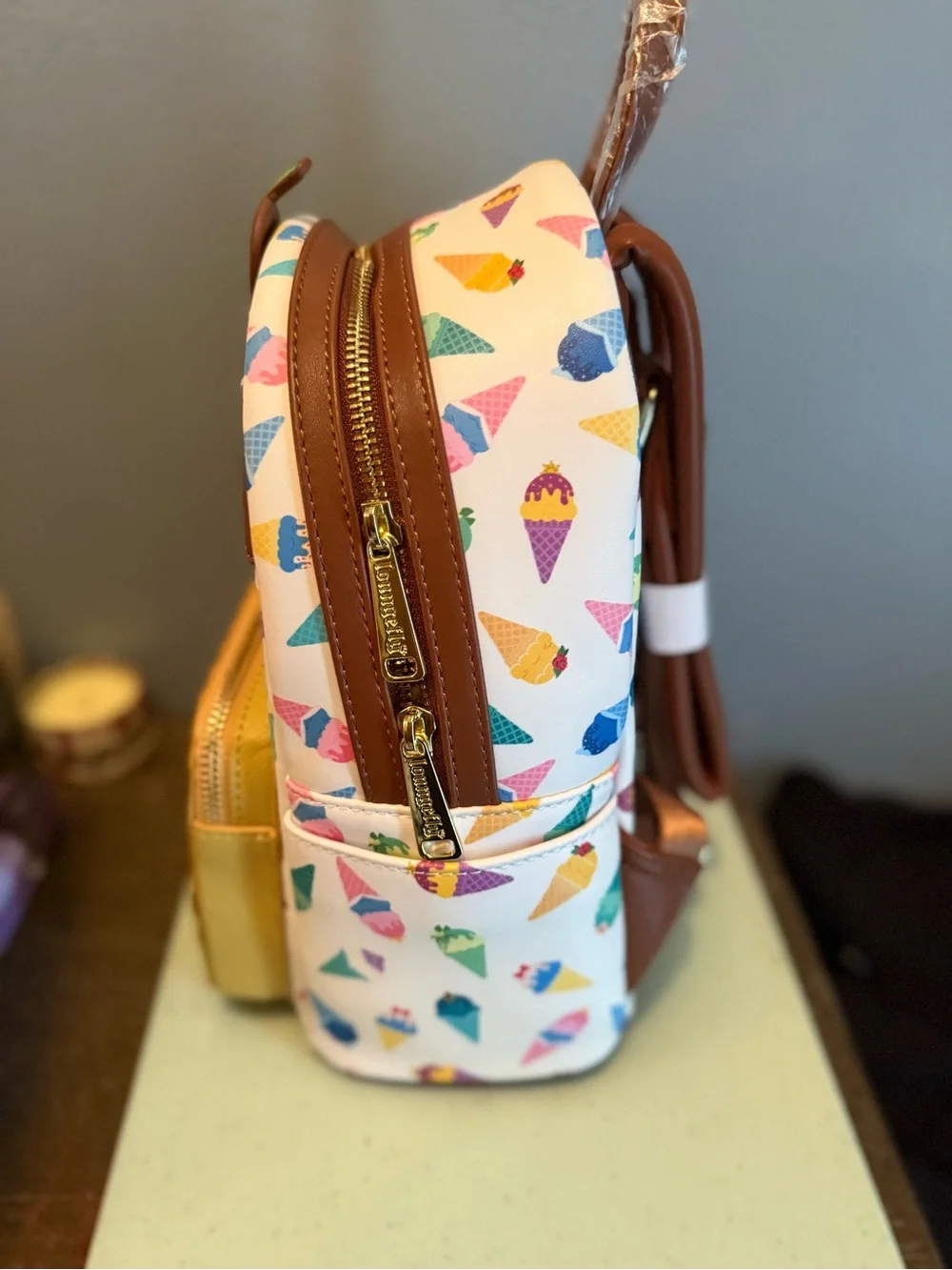 Loungefly princess Ice Cream Waffle Mini Backpack